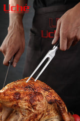 Uché Stainless Steel Carving Knife and Fork Set