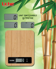 Uché Natural Bamboo Electronic Scale